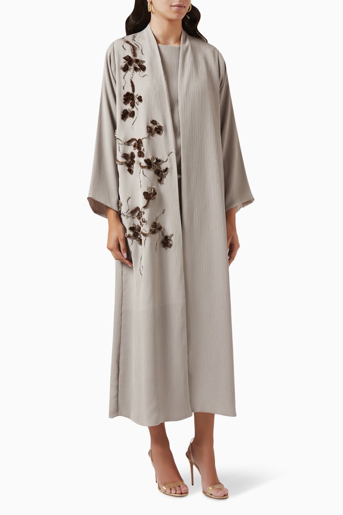

Embellished Abaya, Neutral