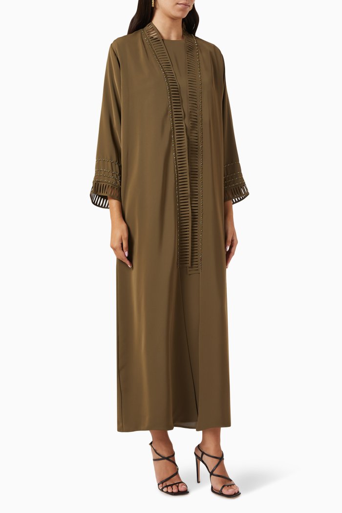 

Embellished Abaya, Green