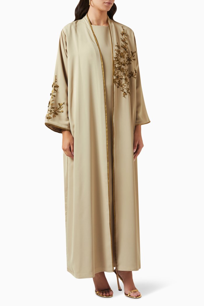 

Embellished Abaya, Neutral