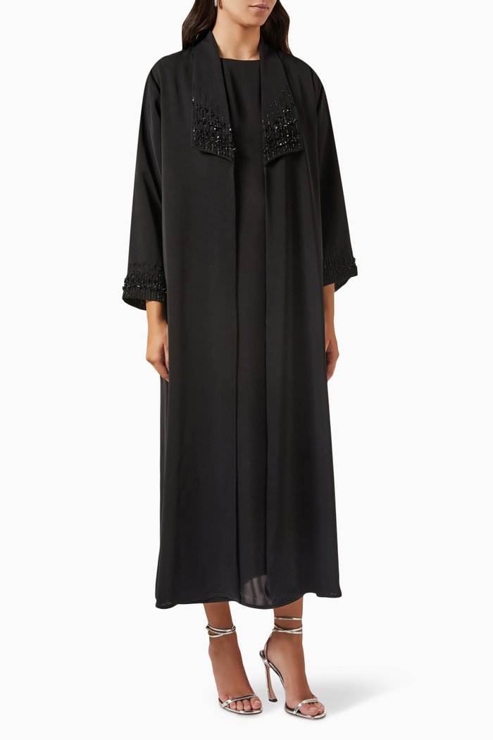 

Embellished Abaya, Black