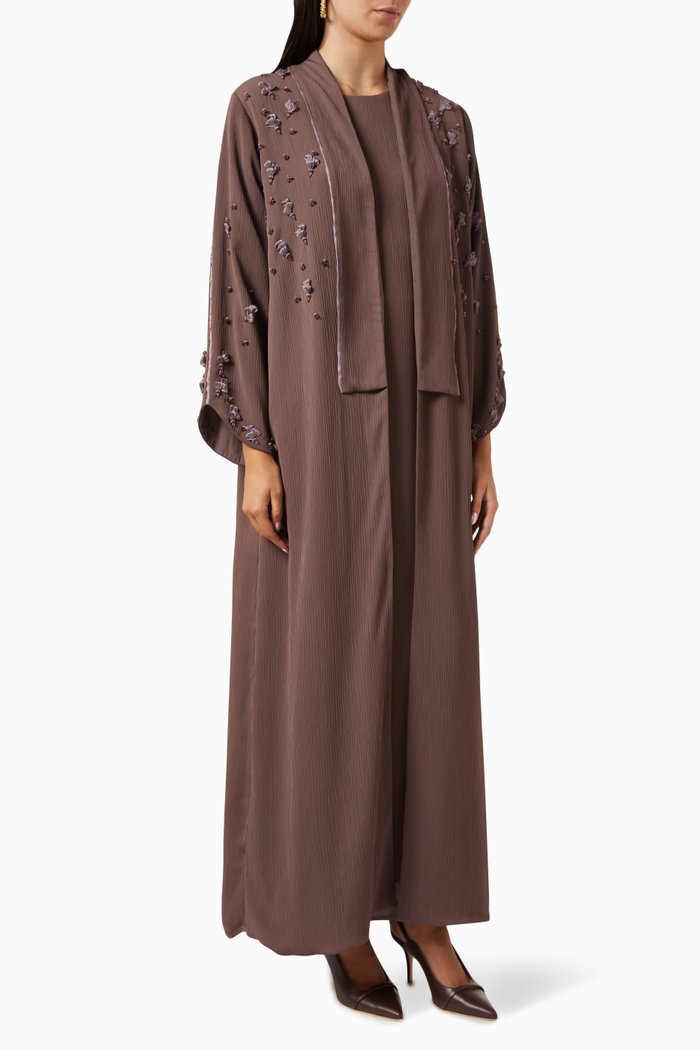 

Embellished Abaya, Brown