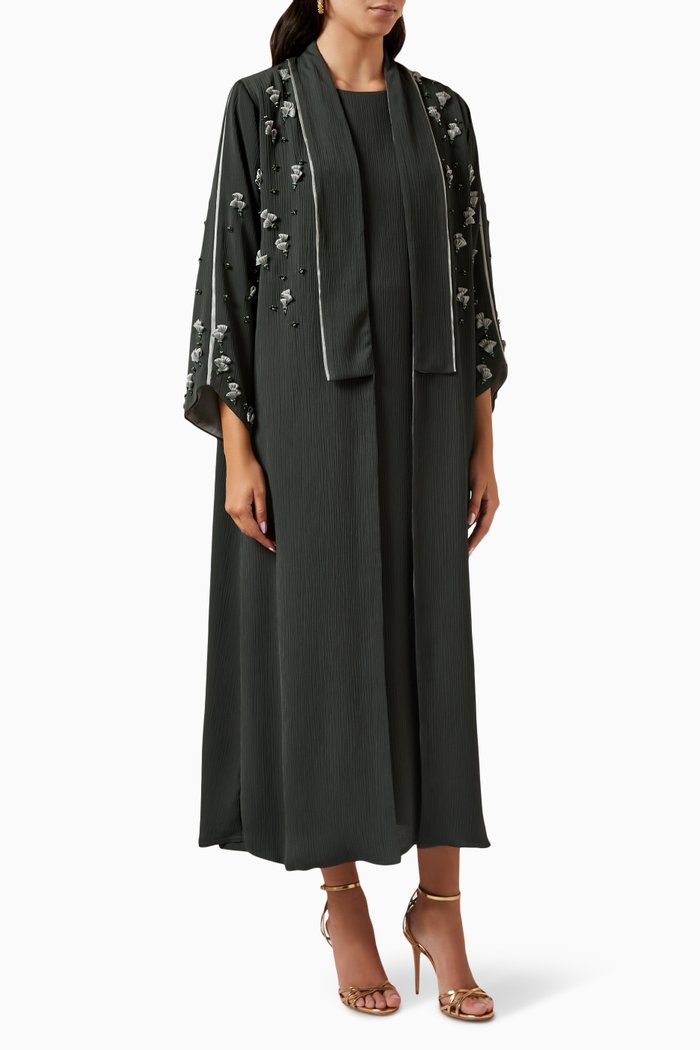 

Embellished Abaya, Green