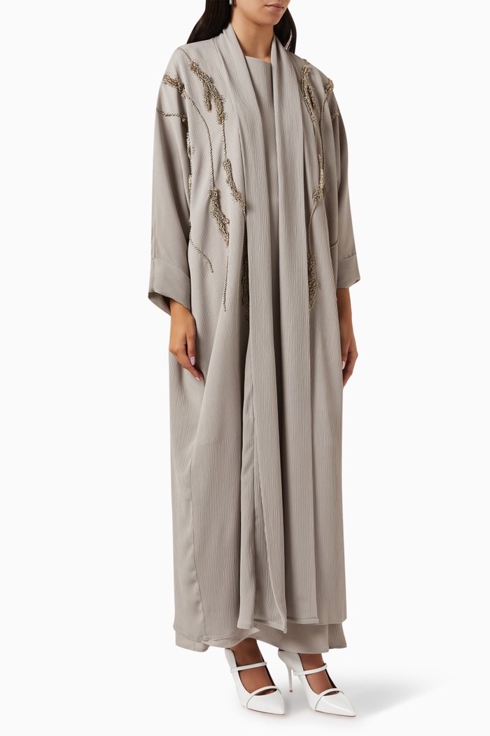 

Embellished Abaya, Neutral