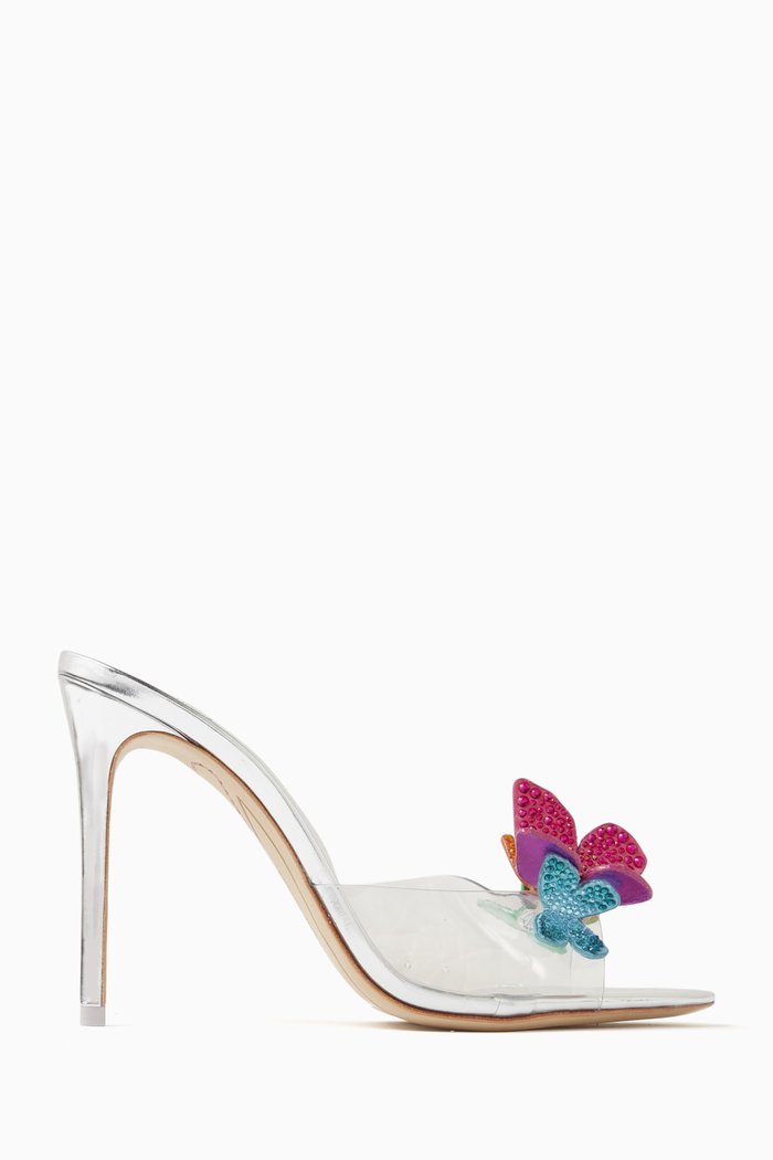 

Vanessa Butterfly 100 Mules in Leather, Multicolour