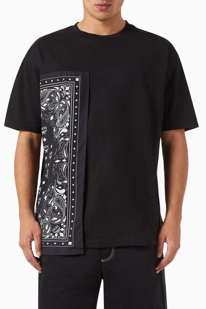 

Bandana T-shirt in Organic Cotton Jersey, Black