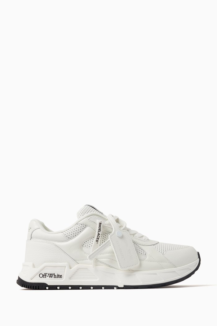 Runner B Sneakers in Leather, White