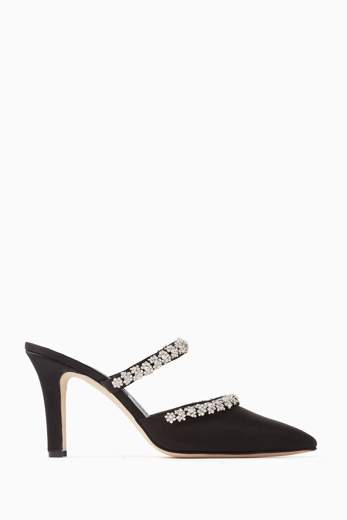 

Vedadamu 90 Mules in Satin, Black