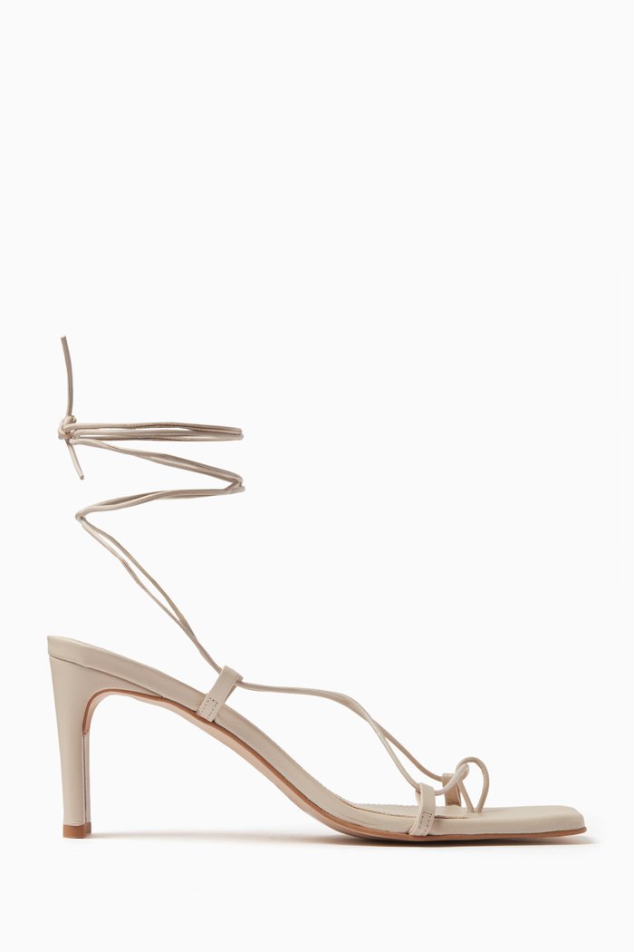 

Bellini 85 Sandals in Smooth Leather, Neutral