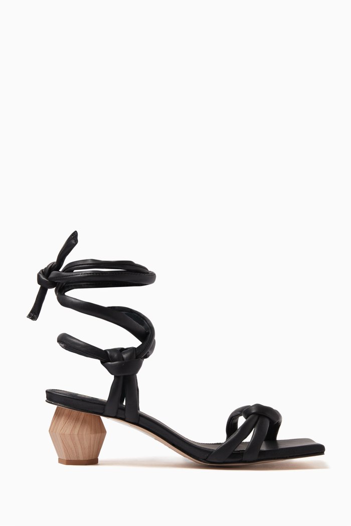 

Creative 60 Sandals in Smooth Leather, Black