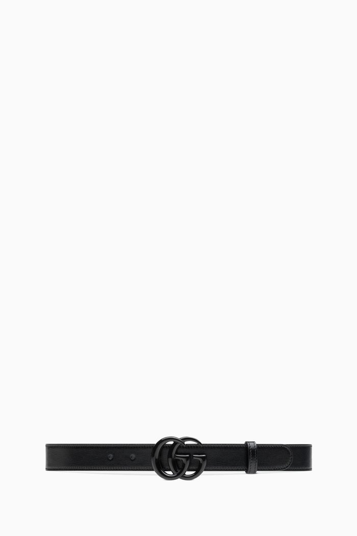 

GG Marmont Belt in Leather, Black