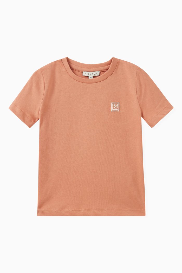 

Short Sleeved Apia T-shirt in Organic Cotton, Pink
