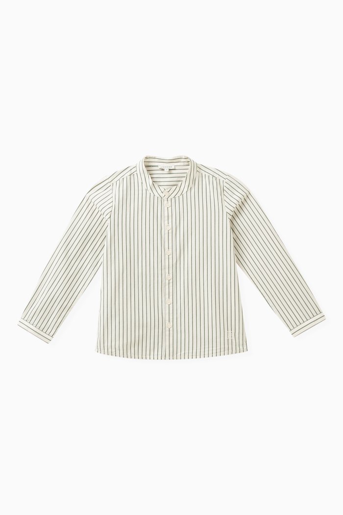 

Austin Stripe Shirt in Organic Cotton, Multicolour