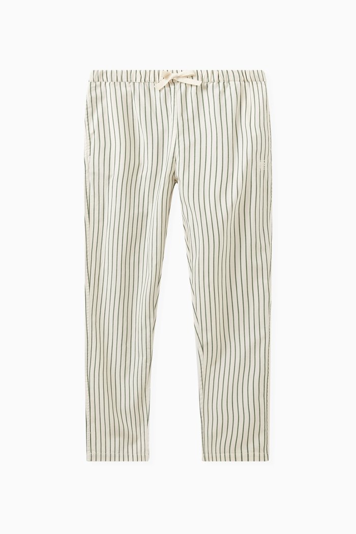 

Orlando Stripe Poplin Pants in Organic Cotton, Multicolour