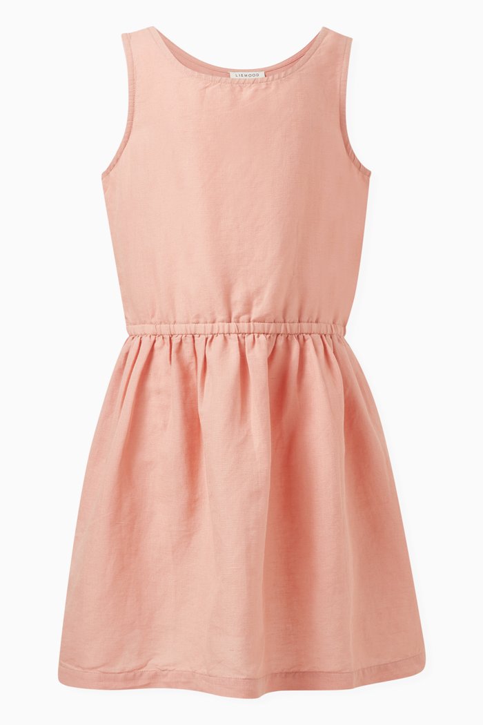 Idaho Dress in Organic Cotton Blend, Pink