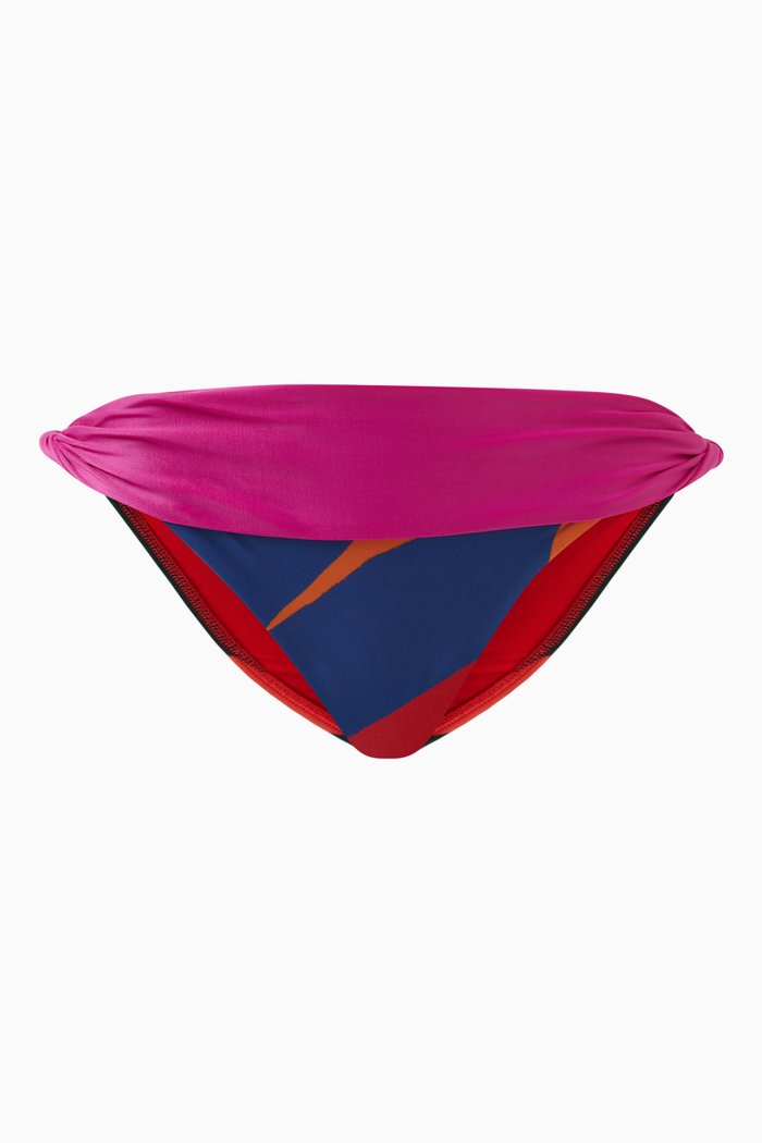 

Colorful Leaves Cheeky Bikini Bottom, Multicolour