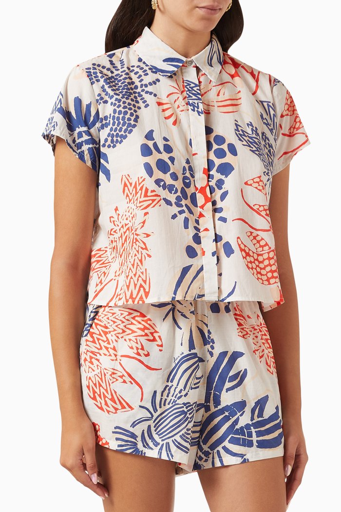 

Mixed Lobster Shirt in Cotton, Multicolour