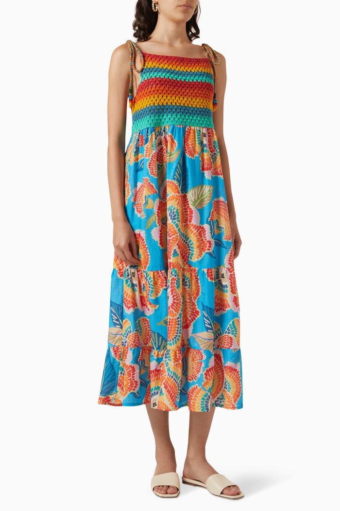 

Dewdrop Spectrum Cover-up in Cotton, Blue