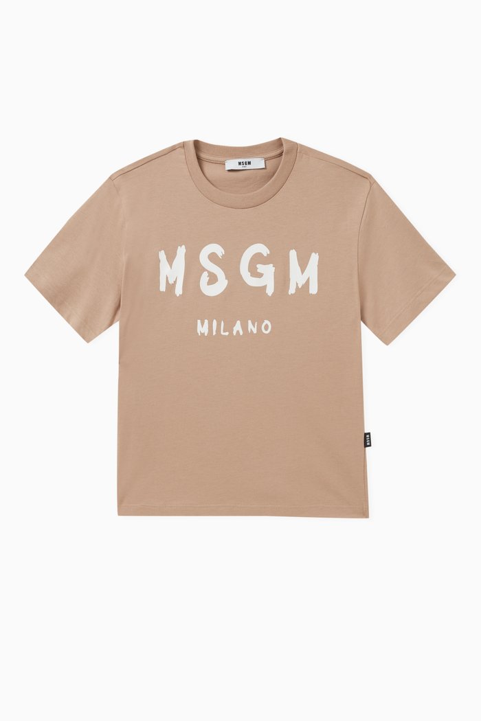 

Logo-print T-shirt in Cotton, Neutral