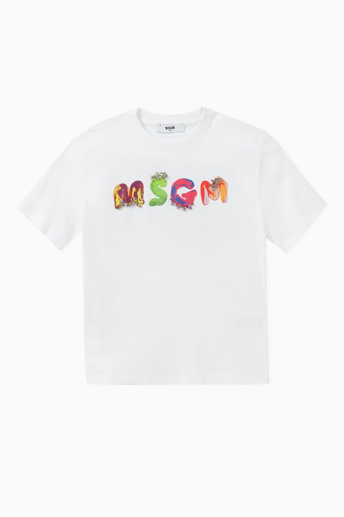 

Logo-print T-shirt in Cotton, White