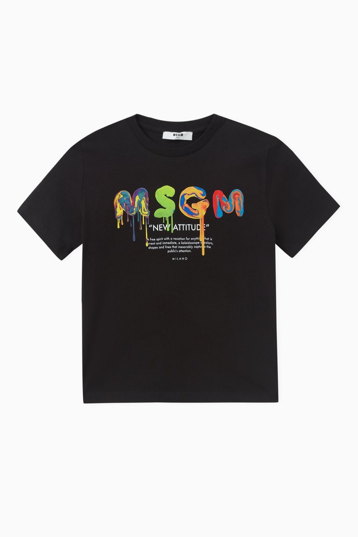 

Logo-print T-shirt in Cotton, Black
