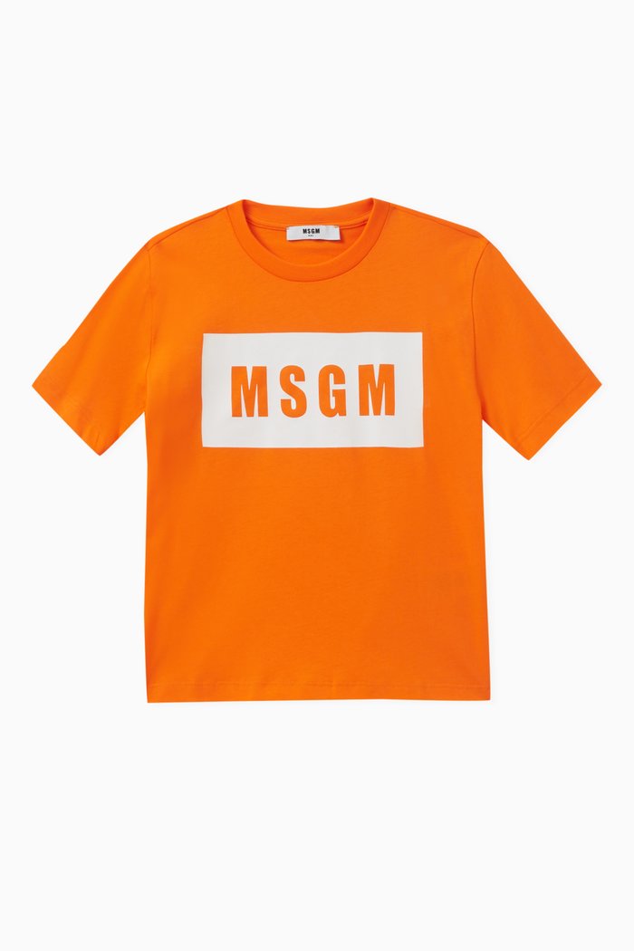 

Logo-print T-shirt in Cotton, Orange