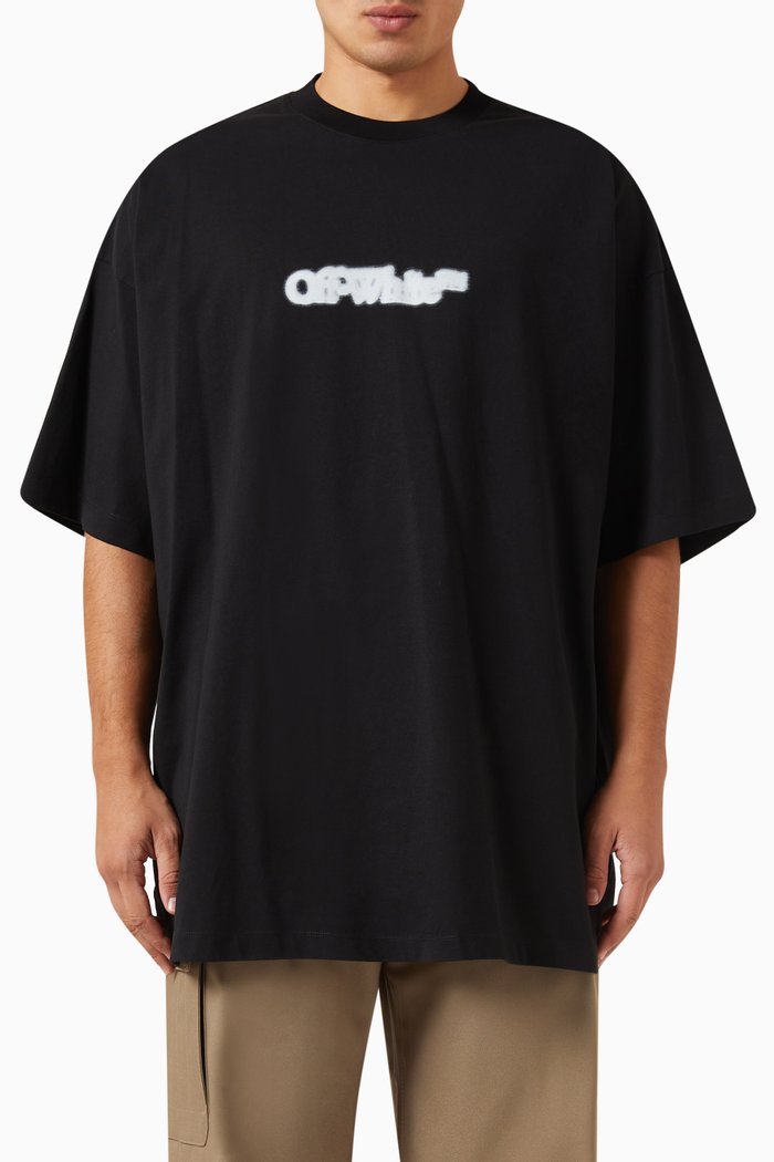 

Blurr Book Oversized T-shirt in Cotton, Black