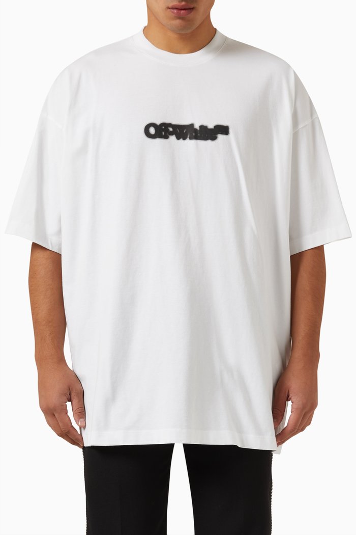 

Blurr Book Oversized T-shirt in Cotton, White