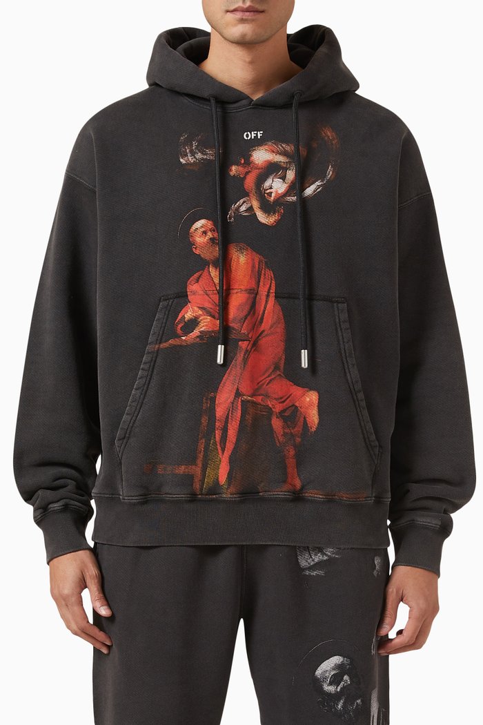 

S.Matthew Skate Hoodie in Cotton, Black