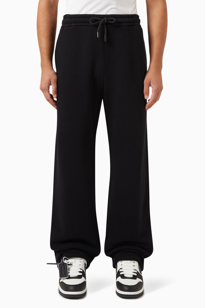 Blocks Book Sweatpants in Cotton-fleece, Black
