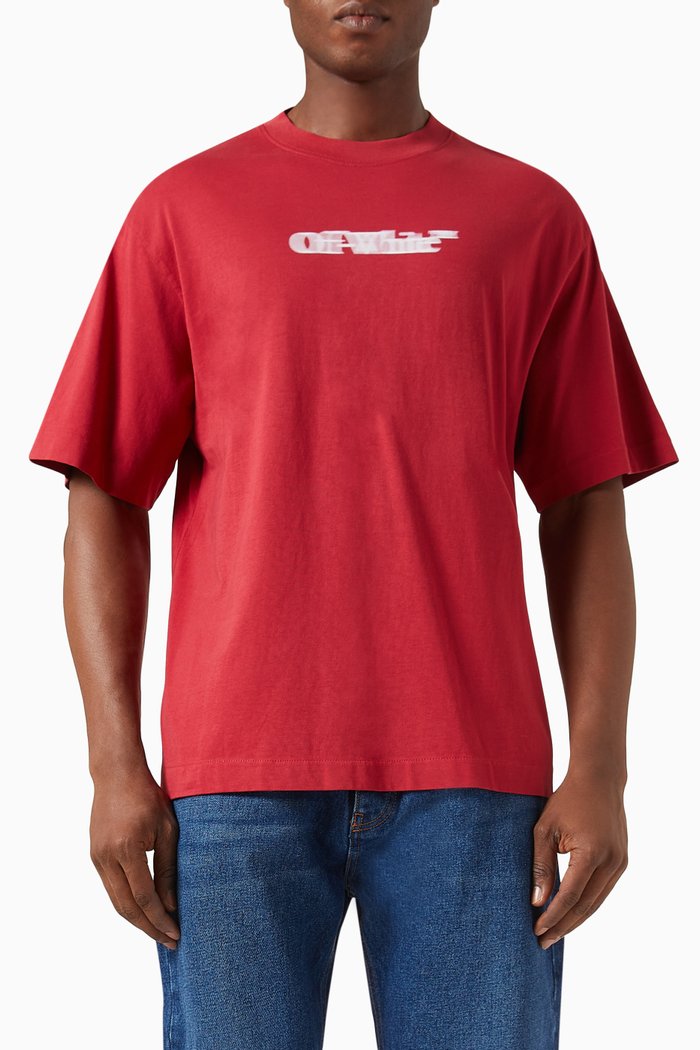 Sliding Bookish Skate T-shirt in Cotton, Red