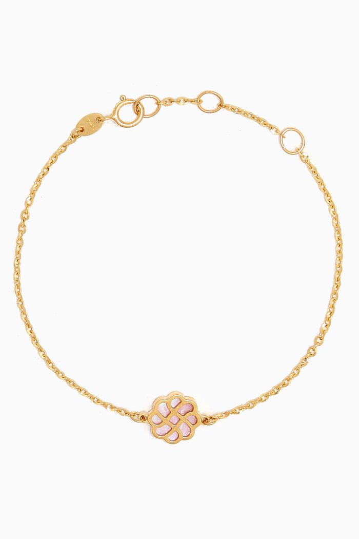 

Ara Reversible Flower Bracelet in 18kt Gold, Yellow
