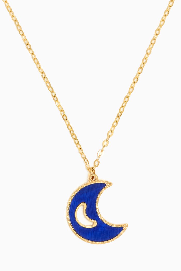 

Ara Moon Necklace in 18kt Yellow Gold