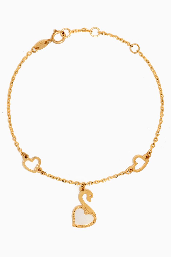 

Ara Swan Mother-of-pearl Bracelet in 18kt Gold, Yellow
