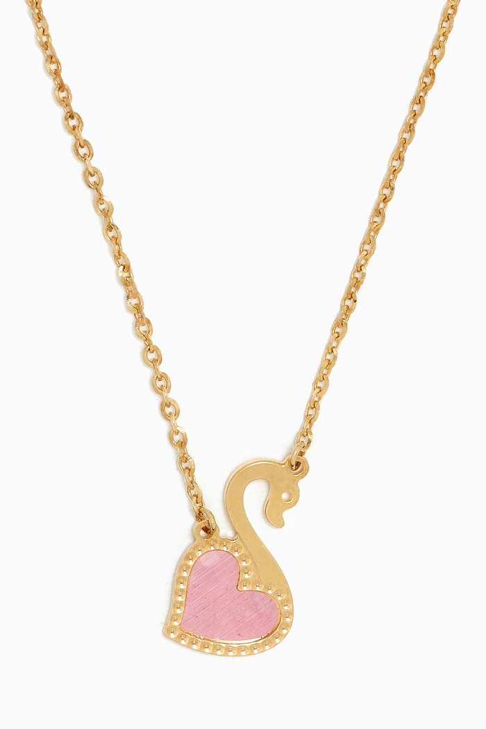 

Ara Swan Necklace in 18kt Yellow Gold