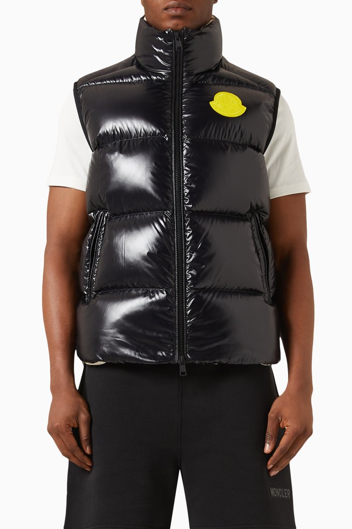 

Sumido Padded Down Vest in Nylon-laqué, Black