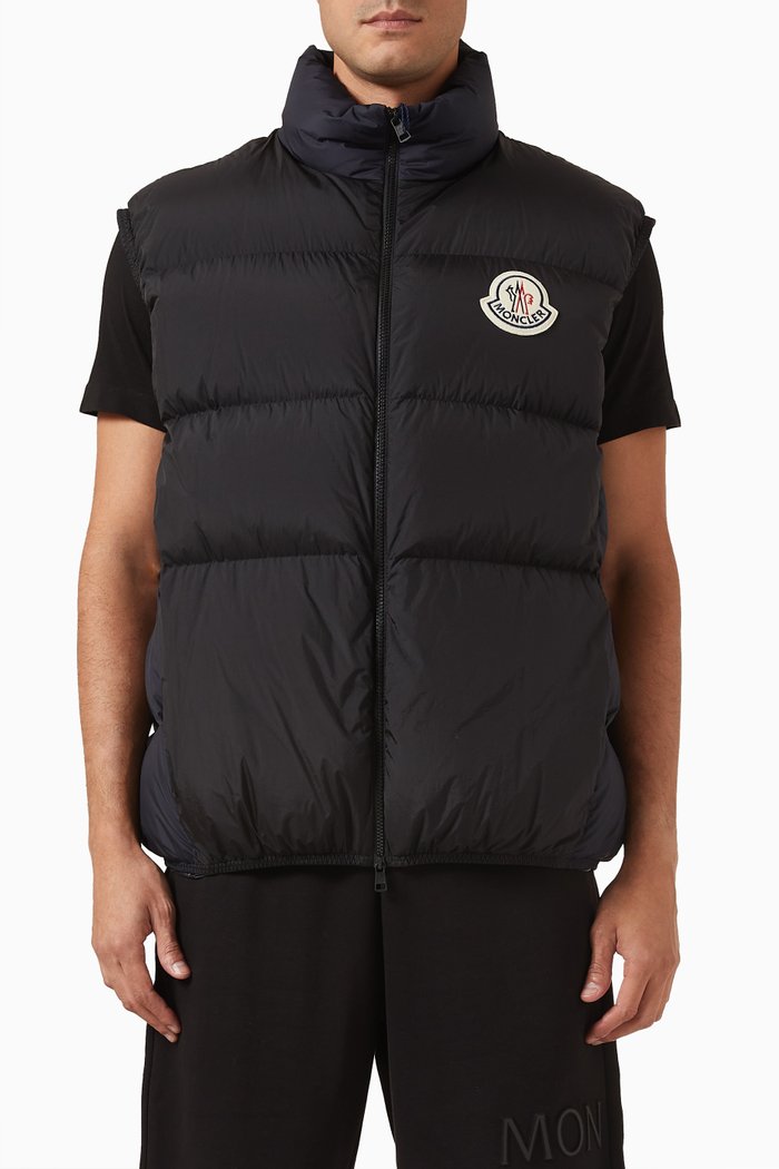 

Almaz Down Puffer Vest in Nylon, Black