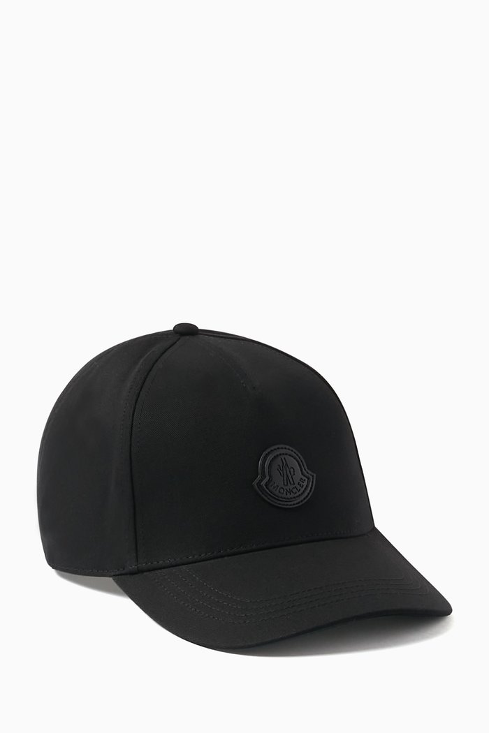 

Logo Baseball Cap in Gabardine, Black