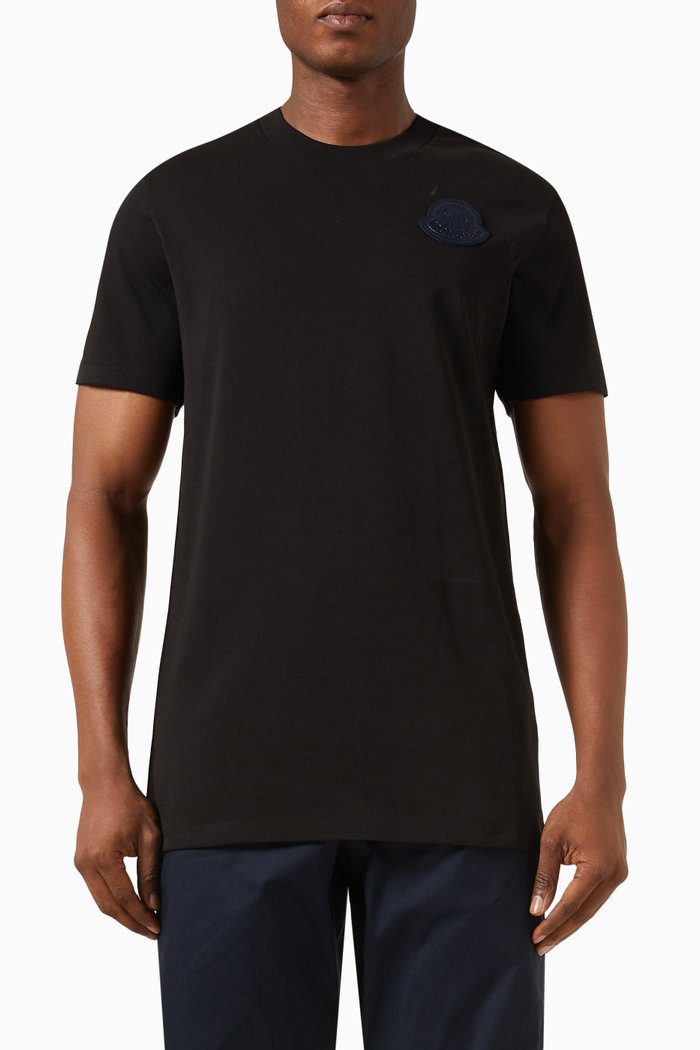 

Logo-patch T-shirt In Cotton-jersey, Black