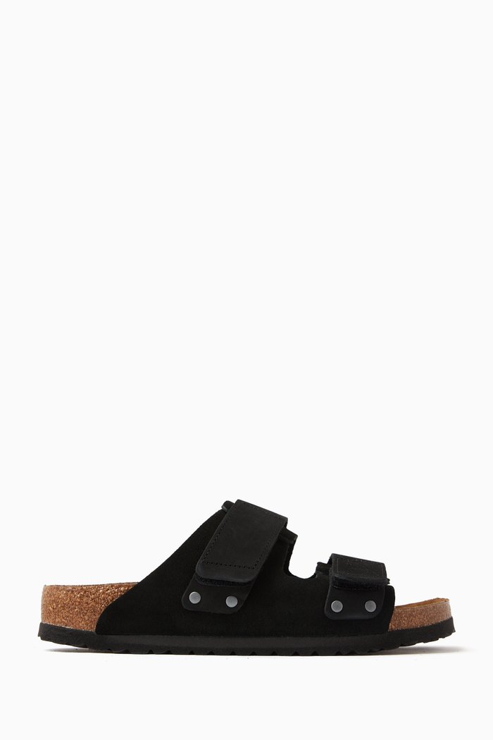 

Uji Sandals in Suede, Black