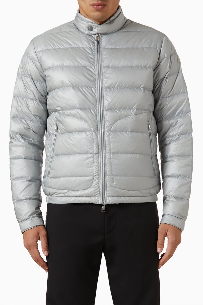Acorus Jacket in Padded Nylon, Grey