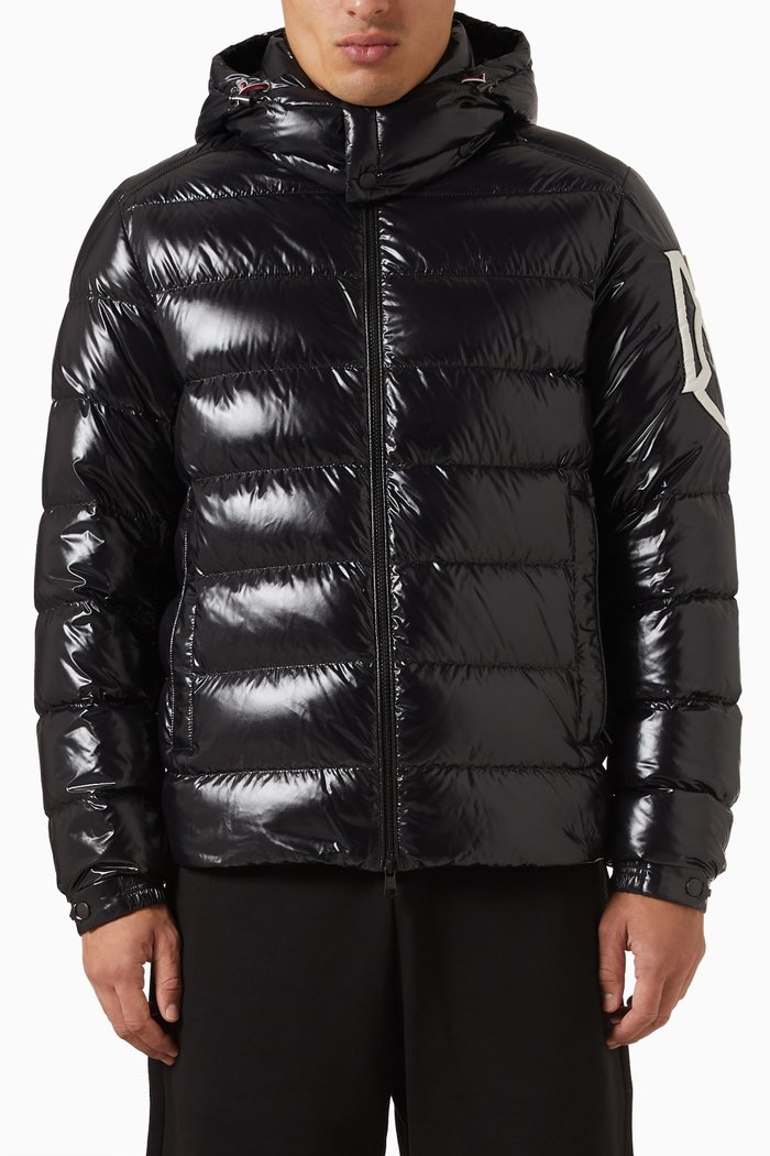 

Saulx Jacket in Glossy Padded Nylon, Black