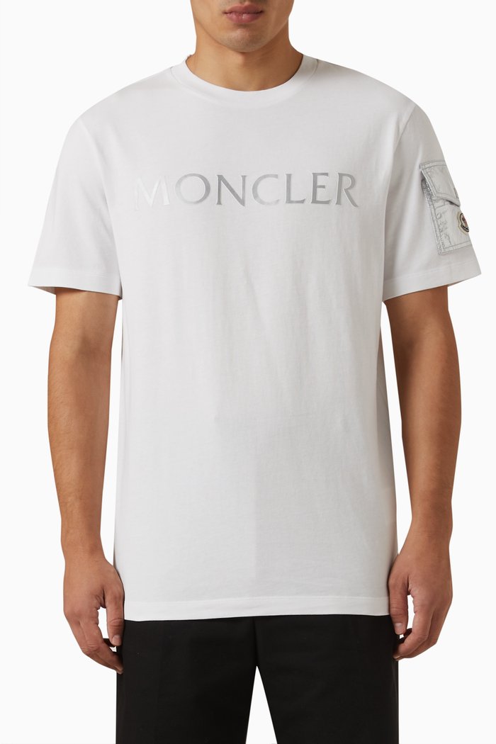

Logo Pocket T-shirt in Cotton, White