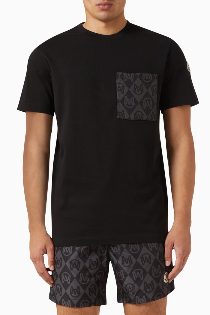 Logo T-shirt in Cotton, Black