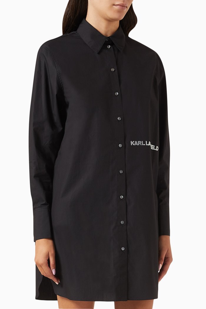 

Ikonik Logo-embellished Tunic in Cotton, Black