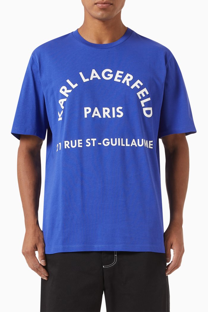 

Rue St-Guillaume T-shirt in Organic Cotton-jersey, Blue