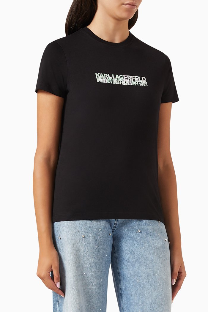 

Seasonal Logo T-shirt in Jersey, Black