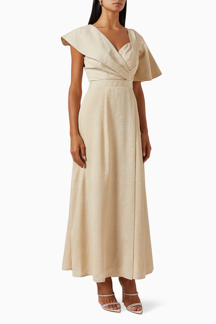 

Jacquard Dress, Neutral