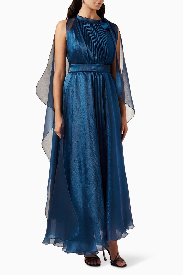 

Pleated Dress, Blue