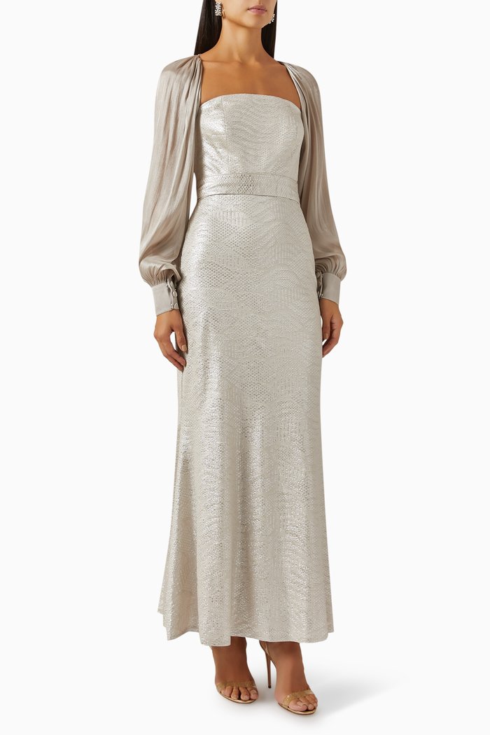 

Jacket & Dress Set, Silver