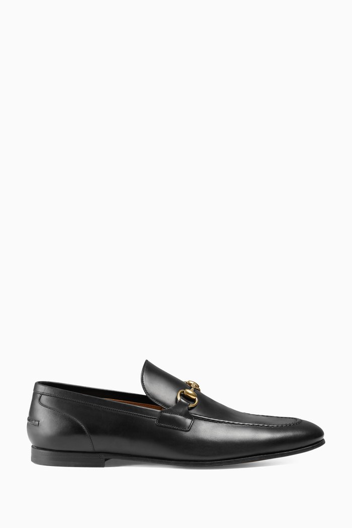 

Jordaan Horsebit Loafers in Leather, Black
